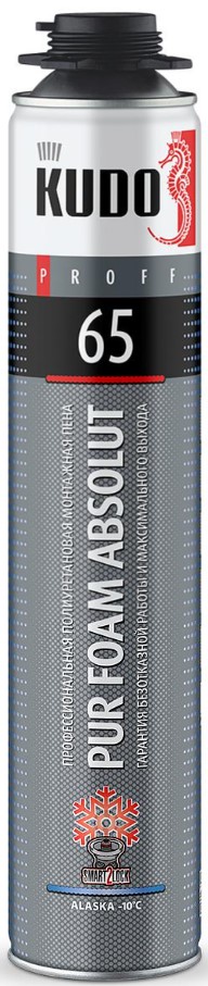   Профессиональная монтажная пена KUDO PROFF 65 ALASKA зимняя 